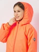Детская демисезонная длинная куртка для девочки Huppa Alexis 18160010-00049 122 см Неон коралловая (4741632217164) - изображение 4
