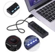 USB HUB з переключателями 4 порти Digital Hub Black - изображение 2