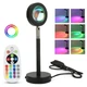 Проекційний світильник Sunset Lamp RGB з USB 16 кольорів заходу сонця світанку з пультом - зображення 6