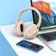 Бездротові Bluetooth наушники HOCO W37 з активним шумозаглушенням BT5.3, 500mAh, 33h Gold - изображение 2