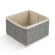 Ящик для хранения МВМ MY HOME 15х15х10 см Светло-серый (TH-29 LIGHT GRAY) - изображение 1