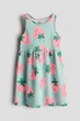 Летнее платье бирюзовое Клубника H&M 98-104см (400095600) - изображение 1