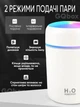 Портативный увлажнитель воздуха Aroma Car Humidifier H2O Компактный светодиодный ультразвуковой диффузор 300 мл Детский ночник Белый - изображение 3