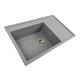 Мойка для кухни PLATINUM гранитная 7950 AZURIT 790x500мм прямоугольная врезная без сифона серая PLS-A40290 - изображение 2