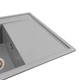 Мойка для кухни PLATINUM гранитная 7950 AZURIT 790x500мм прямоугольная врезная без сифона серая PLS-A40290 - изображение 3