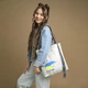 Сумка-шоппер Kite BE Ukraine K24-587-1 40x38x7.5 серый - изображение 8