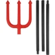 Тростина тризуб Чортик SETA Decor 24-6RD - изображение 2