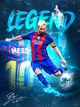 Картина на холсте Messi - легенда мирового футбола, интерьерная печать 90х60 см (0089) - изображение 1