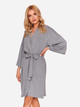 Szlafrok kimono damski Doctor Nap Swb.9999 XL Ciemnoszary (5902701160654) - obraz 4