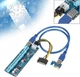 Райзер для видеокарт Dynamode PCI-E x1 to 16x 60cm USB 3.0 Cable SATA to 6Pin Power v.006C - изображение 3