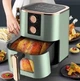 Аэрофритюрница Su Tai ST-607 1000Вт аэрогриль, мультипіч фритюрница для приготовления без масла Зелена 6.5л єТ - зображення 2