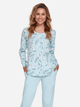 Piżama (bluza + spodnie) damska Doctor Nap PM.4127 S Błękitna (5902701174842) - obraz 4