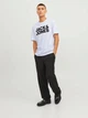 Футболка хлопковая длинная мужская Jack & Jones 12151955 2XL Белая (5715102186457) - изображение 3