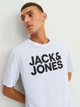 Футболка хлопковая длинная мужская Jack & Jones 12151955 2XL Белая (5715102186457) - изображение 4