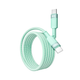 Кабель для зарядки и обмена данными USB YOKI YK-ST41 STYLE Series Type-C to Type-C 60W (3A/20V) 1.2m Зеленый - изображение 5