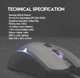 Ігрова миша Fantech VX-7 CRYPTO 60IPS, 15G, 800DPI Black - зображення 8
