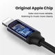 Аудио-Кабель Mini-Jack 3.5 mm to Lightning 1M Аукс переходник лайтнинг для Apple iPhone iPod iPad AUX Black-Grey (100см) - изображение 3