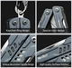 Мини мультитул брелок NexTool Mini Sailor Карманный мультиинструмент с ножницами (NE20156) - изображение 3