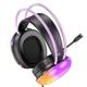 Игровые наушники с микрофоном HOCO W109 Rich Gaming Headphones RGB подсветка Black - изображение 4