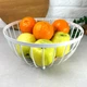 Белая металлическая корзинка для фруктов 25 см Ardesto Midori - изображение 2