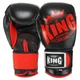 Перчатки для бокса кожаные на липучке Top King Boxing 0363 14 унций Black-Red - изображение 1