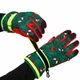 Рукавички гірськолижні дитячі Zelart Snow Gloves 2319 ML (5-8 років) Deep Green-Red - зображення 4