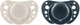Smoczek Chicco Physioforma Air 6-16 miesięcy Beżowy Niebieski 2 szt (8058664171545) - obraz 1
