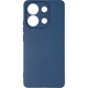 Чехол Fiji Full Soft Premium для Xiaomi Redmi Note 13 Pro противоударный бампер с микрофиброй Dark Blue - изображение 2