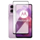 Защитное стекло LUX для Motorola G24 полная проклейка черный - изображение 1