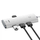 Хаб конвертер разветвитель Baseus Lite Series 4-Port Adapter USB-A to 4 USB 3.0 белый WKQX030102 - изображение 1