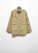 Парка MANGO 67066316-AFRICA-LM Хаки M UA00087 - изображение 9