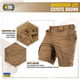 Шорты M-Tac Aggressor Short Coyote Brown Размер S - изображение 4