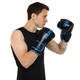 Боксерські рукавички Zelart Fight Gear 9056 12 унцій Black-Blue - зображення 5