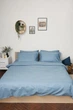 Комплект постельного белья Moon&Star Детский 110х140 наволочки 2х50х70 Ultramarine Satin Stripe (MS-830000195) - изображение 1