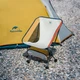 Стул складной Naturehike Moon YL08 NH20JJ027, 600D Oxford / алюминий Бело-оранжевый (6976023923050) - изображение 2