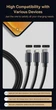 Кабель швидка зарядка 3в1 MicroUSB+Type-C+Lightning 3-in-1 Fast Charging BASEUS 1.2м - зображення 10