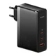 Мережевий зарядний пристрій BASEUS GaN5 Pro Fast Charger 140W USB+2Type-C 5A Black - зображення 1