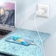 Сетевое зарядное устройство Hoco N22 PD25W PD 2 Type-C + кабель Type-C to Type C - изображение 4