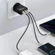 Мережевий зарядний пристрій BASEUS Compact Fast Charger 30W 2USB+Type-C 3A White - зображення 5