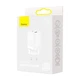 Мережевий зарядний пристрій BASEUS Super Si Pro Quick Charger 30W 1USB+1Type-C 3A White - зображення 9