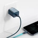 Сетевое зарядное устройство Baseus 20W Super Si Type-C 3A c кабелем Type-C to Lightning 1м Blue (TZCCSUP-B03) - изображение 4