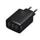 Сетевое зарядное устройство Baseus Compact Charger 3USB 17W EU Black (CCXJ020101) - изображение 3