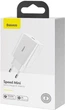 Сетевое зарядное устройство Baseus 20W Speed Mini Quick Charger 3.0 Power Delivery 3.0 1Type-C 3A White - изображение 11