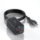 Мережевий зарядний пристрій BASEUS GaN3 Pro Desktop Fast Charger 2U+2C 65W Black (CCGP040101) - зображення 1