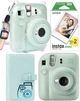 Подарочный Набор Fujifilm INSTAX Mini 12 Mint Green Зеленый Фотокамера моментальной печати / Картриджи - 20 фото / Чехол прозрачный / Альбом 96 фото + Подарочная упаковка - изображение 1