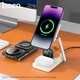 Зарядка бездротова складана Qi 3in1 Wireless Charger HOCO CQ10 |22.5W, Watch/Airpods/Phone| Док станція White - зображення 2