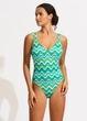 Купальник жіночий суцільний Seafolly L Зелений (11098DD099jade) - зображення 1
