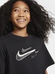 Дитяча футболка для дівчинки Nike G Nsw Tee Boxy Swoosh Logo FN9686-010 XS 122-128 см Black (196974829430) - зображення 7