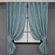 Комплект коротких штор VR-Textil Лен мрамор Pavliani № 1371ш 130х170 см 2 шт Темно-голубой (35-0060) - изображение 1