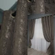 Комплект штор на люверсах VR-Textil Льон мармур Pavliani № 1288ш 150х250 см 2 шт Темне какао (37-0039) - зображення 1